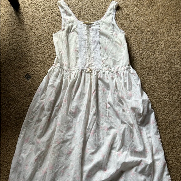 Gunne Sax Other - Vtg GUNNE SAX Lingerie Nightgown Floral Dress Lace Prairie Style